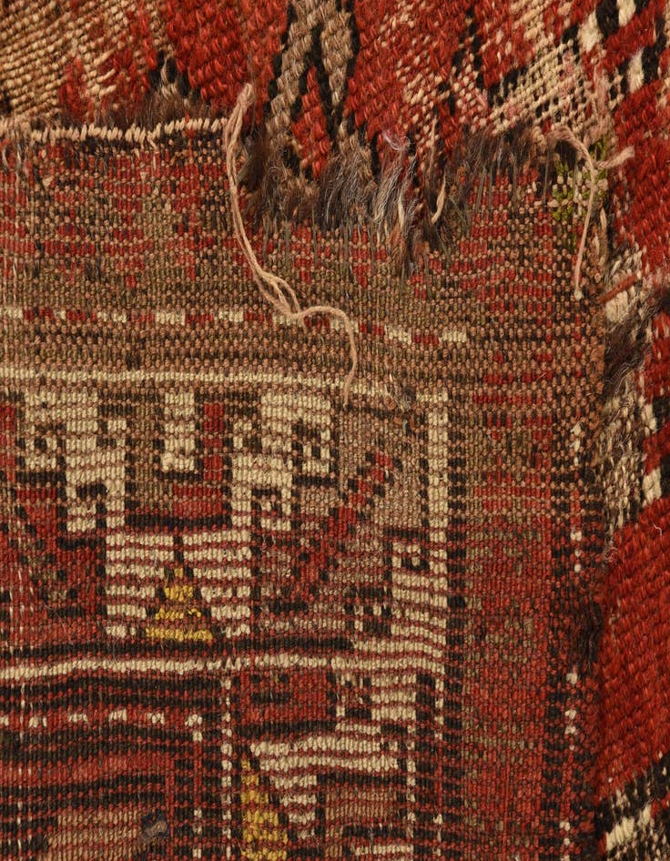 Detail image of 3' 10 x 5' 5 Hand Knotted Hamedan Persian Wool Rug