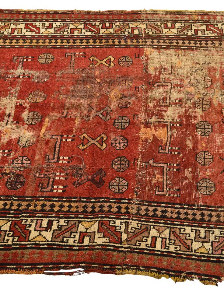 Detail image of 3' 10 x 5' 5 Hand Knotted Hamedan Persian Wool Rug