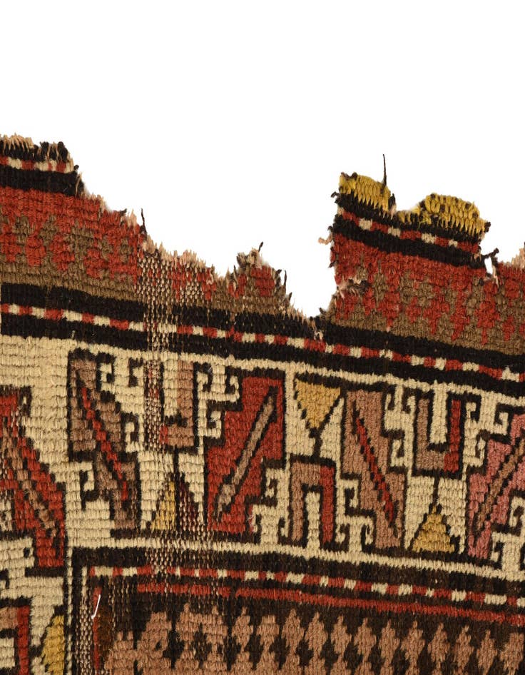 Detail image of 3' 10 x 5' 5 Hand Knotted Hamedan Persian Wool Rug