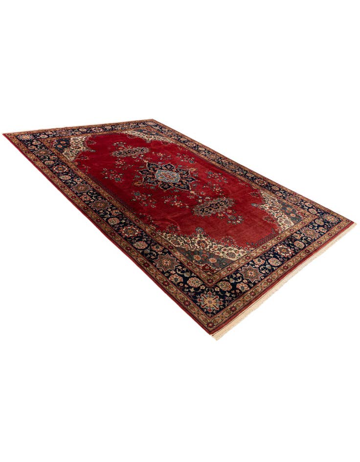 Detail image of  6' 7 x 10' 1  Hand Knotted Hamedan Persian Wool Rug