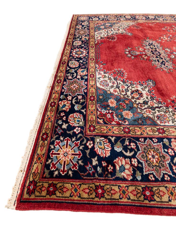 Detail image of  6' 7 x 10' 1  Hand Knotted Hamedan Persian Wool Rug