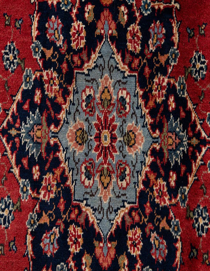 Detail image of  6' 7 x 10' 1  Hand Knotted Hamedan Persian Wool Rug