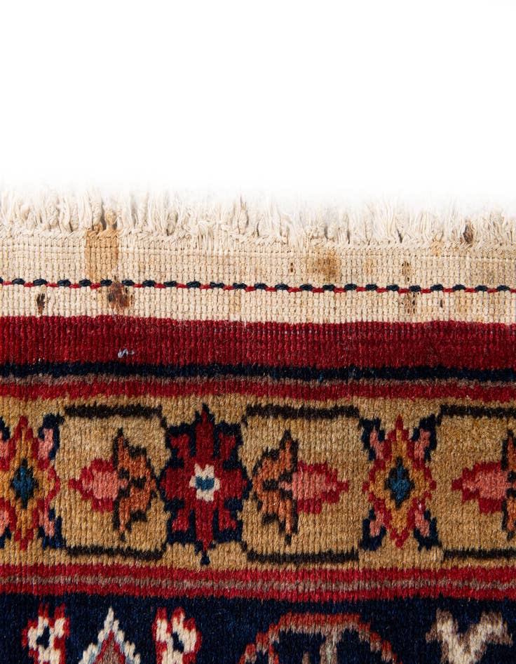 Detail image of  6' 7 x 10' 1  Hand Knotted Hamedan Persian Wool Rug