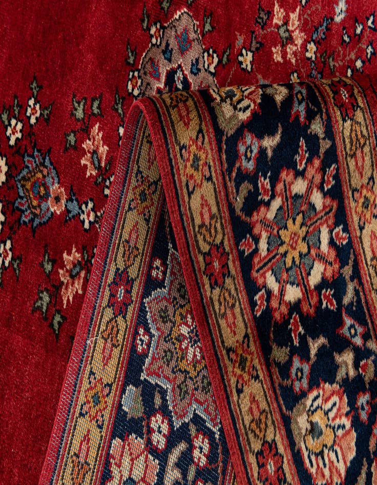 Detail image of  6' 7 x 10' 1  Hand Knotted Hamedan Persian Wool Rug