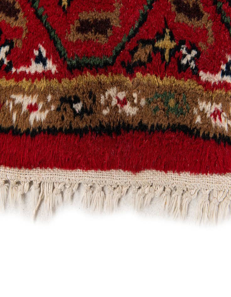 Detail image of  2' 6 x 4' 7  Hand Knotted Hamedan Wool Rug
