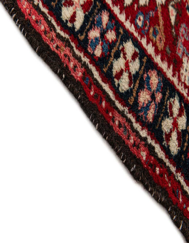 Detail image of  1' 10 x 2' 8  Hand Knotted Hamedan Wool Rug