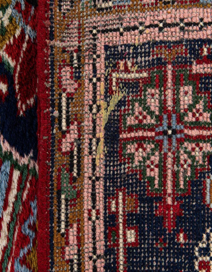 Detail image of 6' 2 x 9' 4 Hand Knotted Hamedan Wool Rug