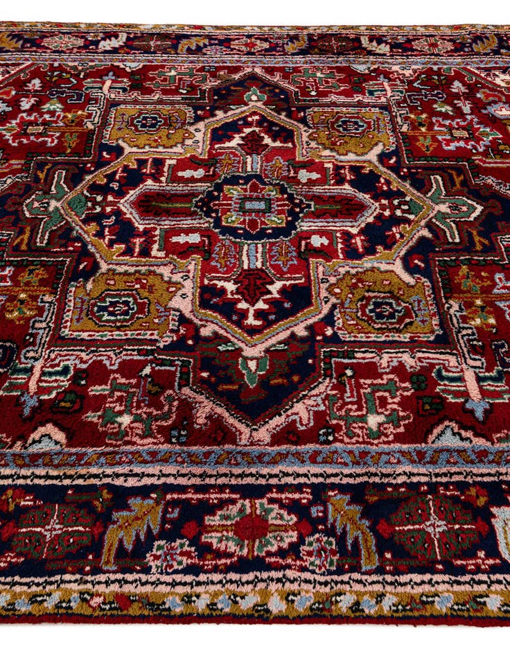 Detail image of 6' 2 x 9' 4 Hand Knotted Hamedan Wool Rug