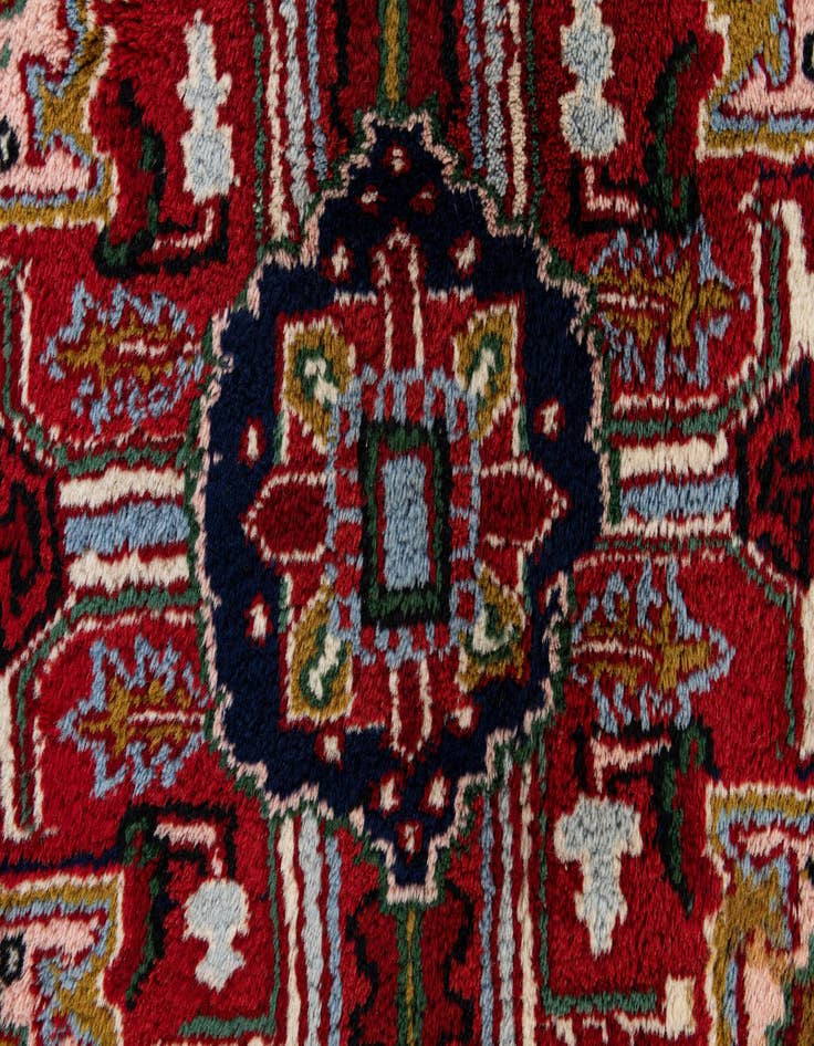 Detail image of 6' 2 x 9' 4 Hand Knotted Hamedan Wool Rug