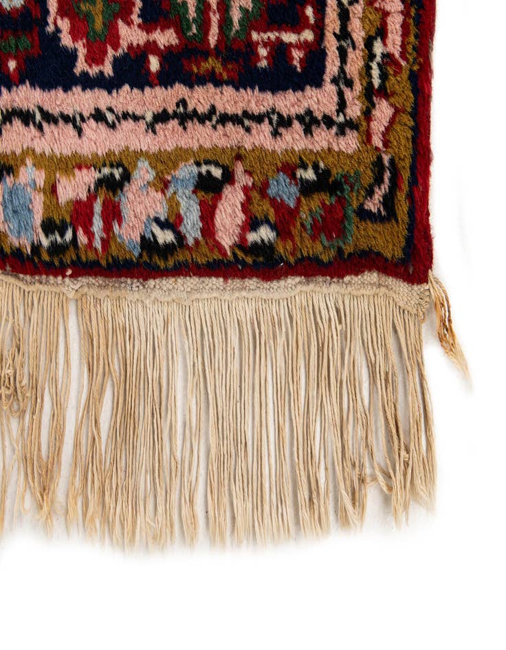 Detail image of 6' 2 x 9' 4 Hand Knotted Hamedan Wool Rug