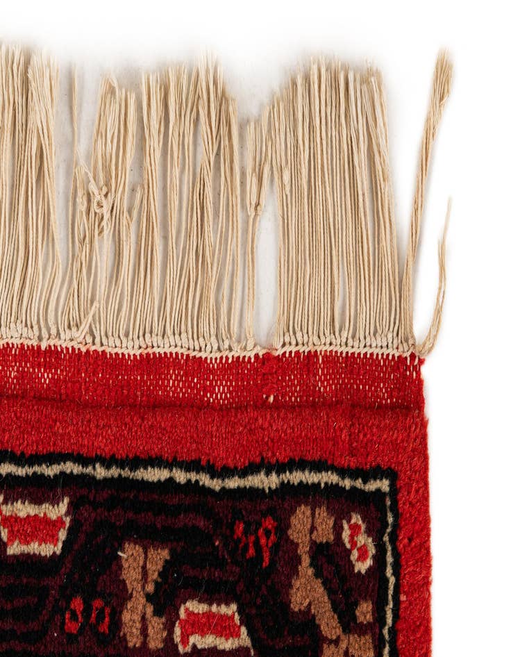 Detail image of  6' 6 x 9' 4  Hand Knotted Hamedan Wool Rug