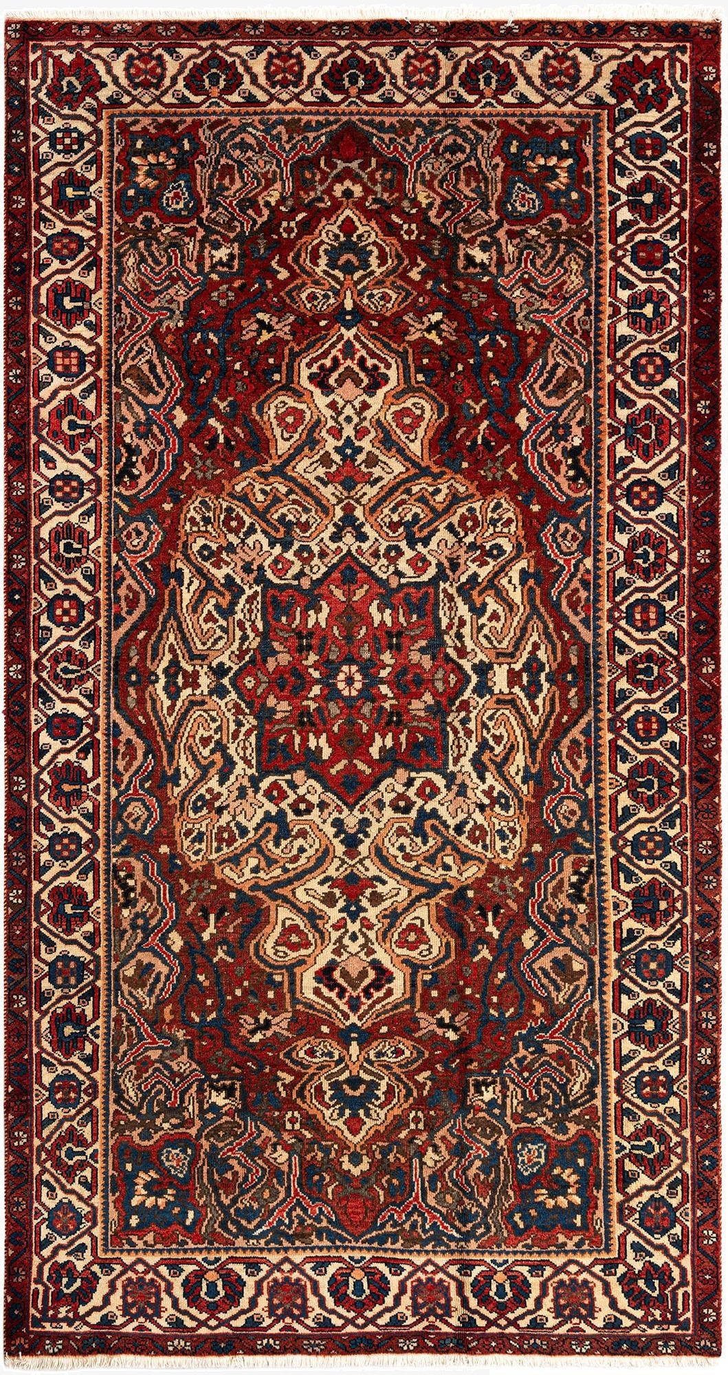  5' 7 x 10' Hamedan Wool Rug