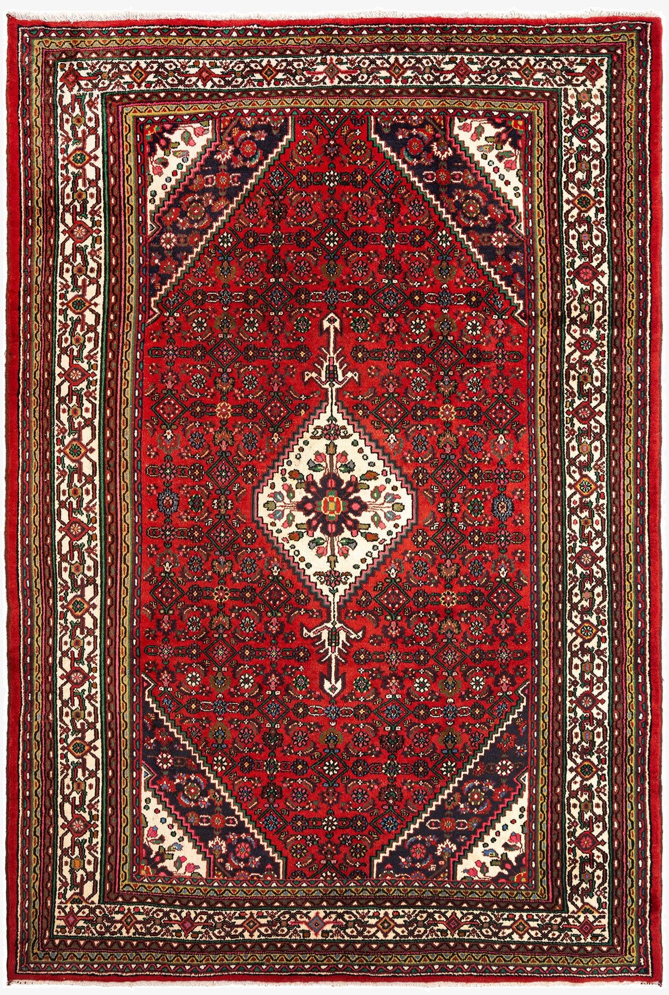  7' 1 x 10' 9 Hamedan Wool Rug