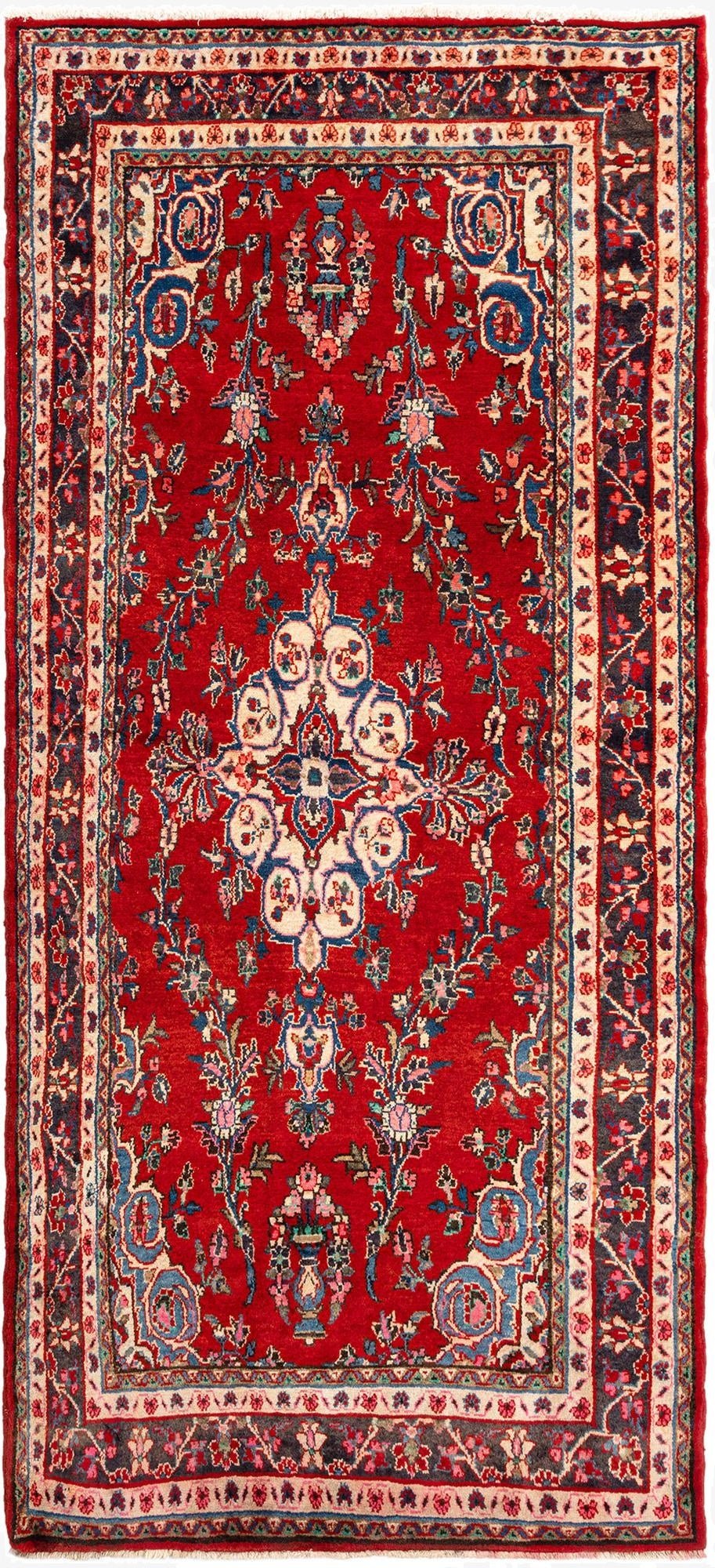  4' 6 x 9' 3 Hamedan Wool Rug