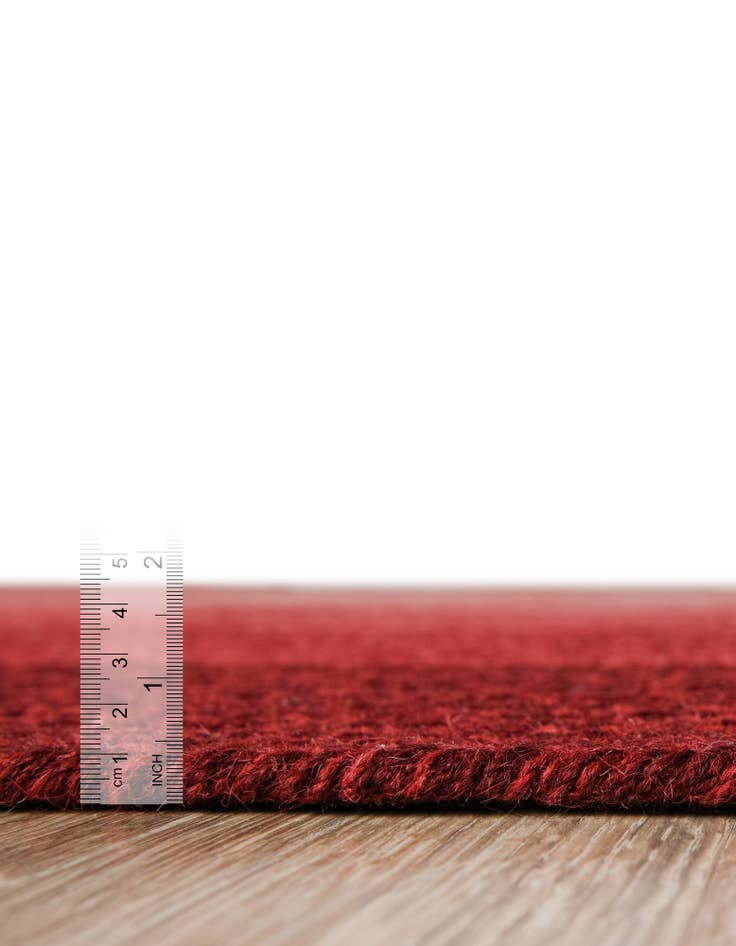 Detail image of  4' 1 x 6' 1 Hand Braided Wool Rug