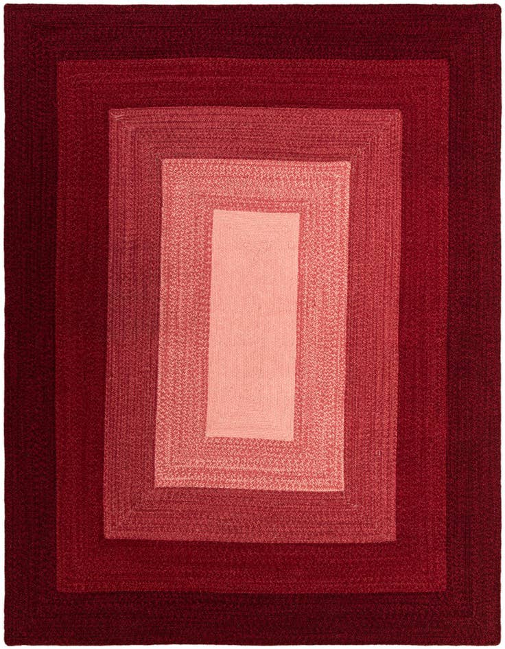 Detail image of  7' 10 x 10'  Hand Hand Braided Wool Rug