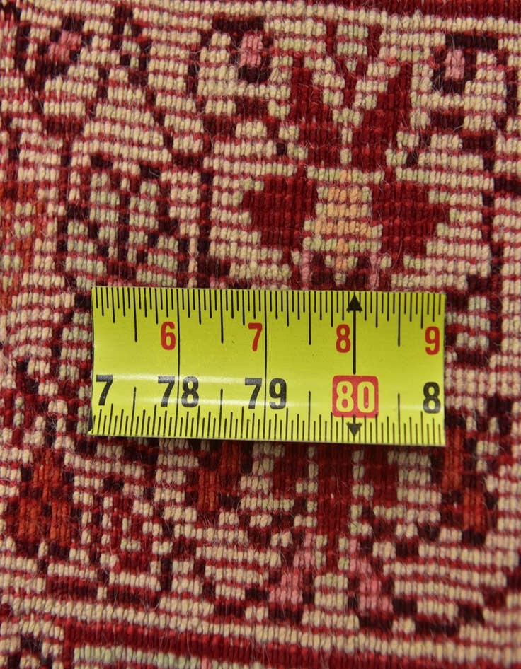 Detail image of  4' x 6' 4  Hand Knotted Hereke Wool Rug