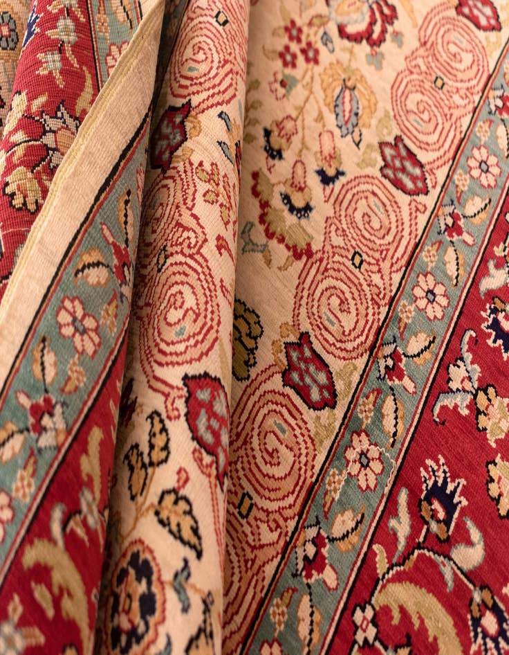 Detail image of 2' 10 x 3' 8 Hereke Silk Rug