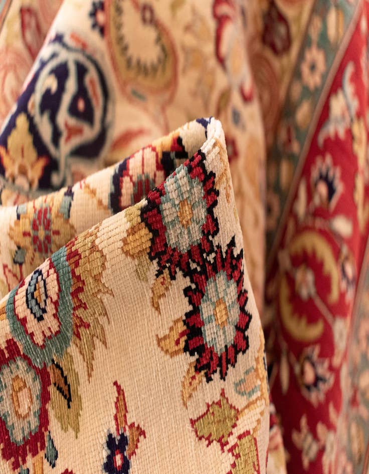Detail image of 2' 10 x 3' 8 Hereke Silk Rug