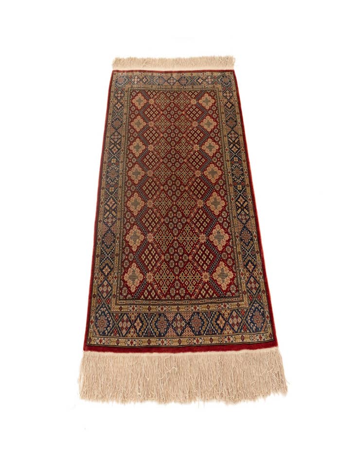 Detail image of  2' 1 x 2' 11 Hereke Silk Rug