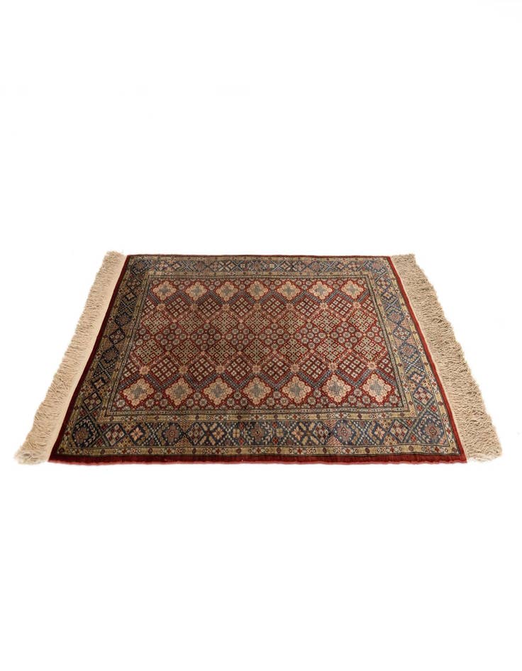 Detail image of  2' 1 x 2' 11 Hereke Silk Rug