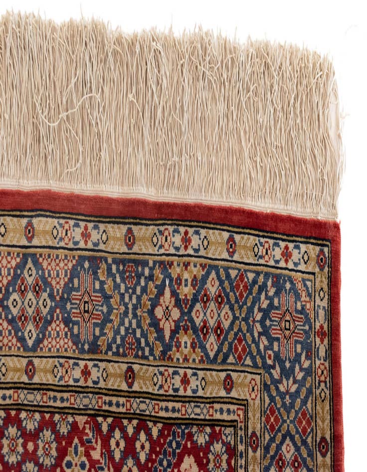 Detail image of  2' 1 x 2' 11 Hereke Silk Rug