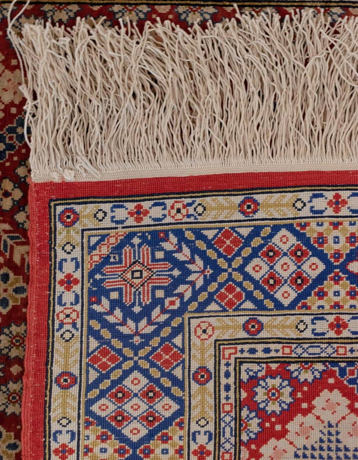 Detail image of  2' 1 x 2' 11 Hereke Silk Rug
