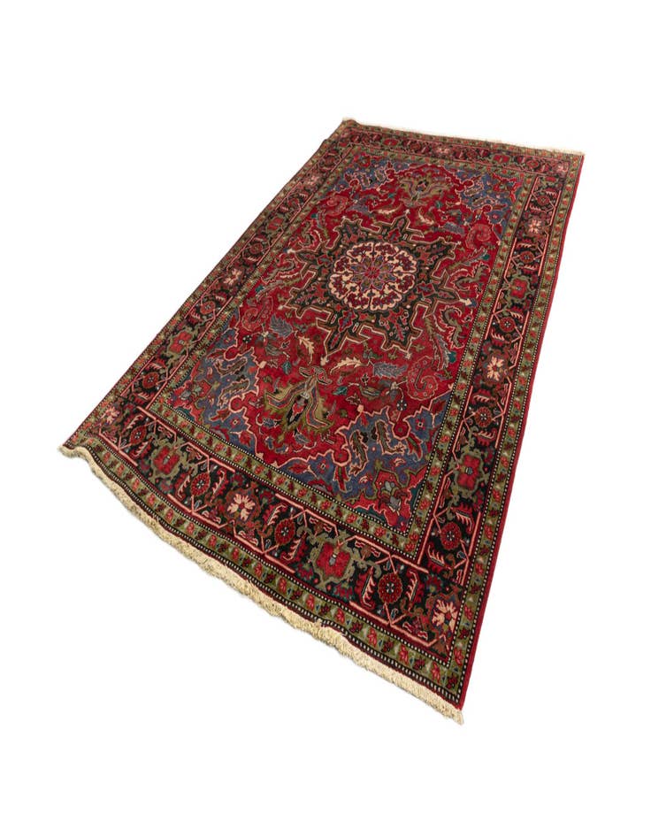 Detail image of  7' 9 x 10' 8 Heriz Wool Rug