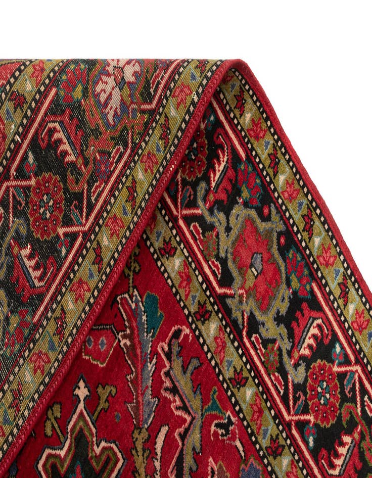 Detail image of  7' 9 x 10' 8 Heriz Wool Rug