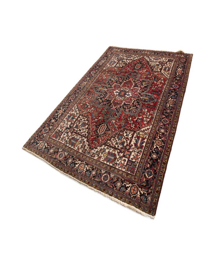 Detail image of  8' x 11' 3 Heriz Wool Rug