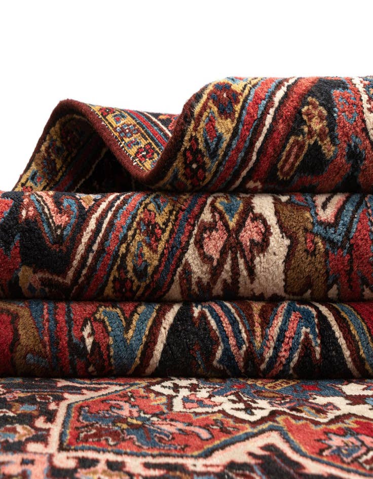 Detail image of  8' x 11' 3 Heriz Wool Rug