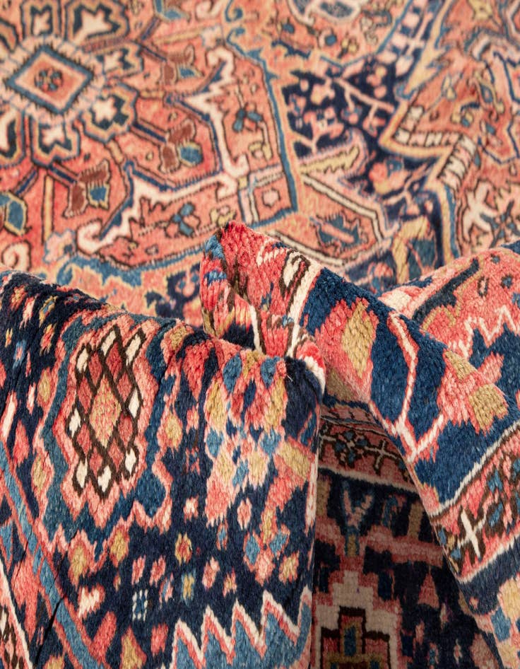 Detail image of  8' 6 x 11' 10 Heriz Wool Rug