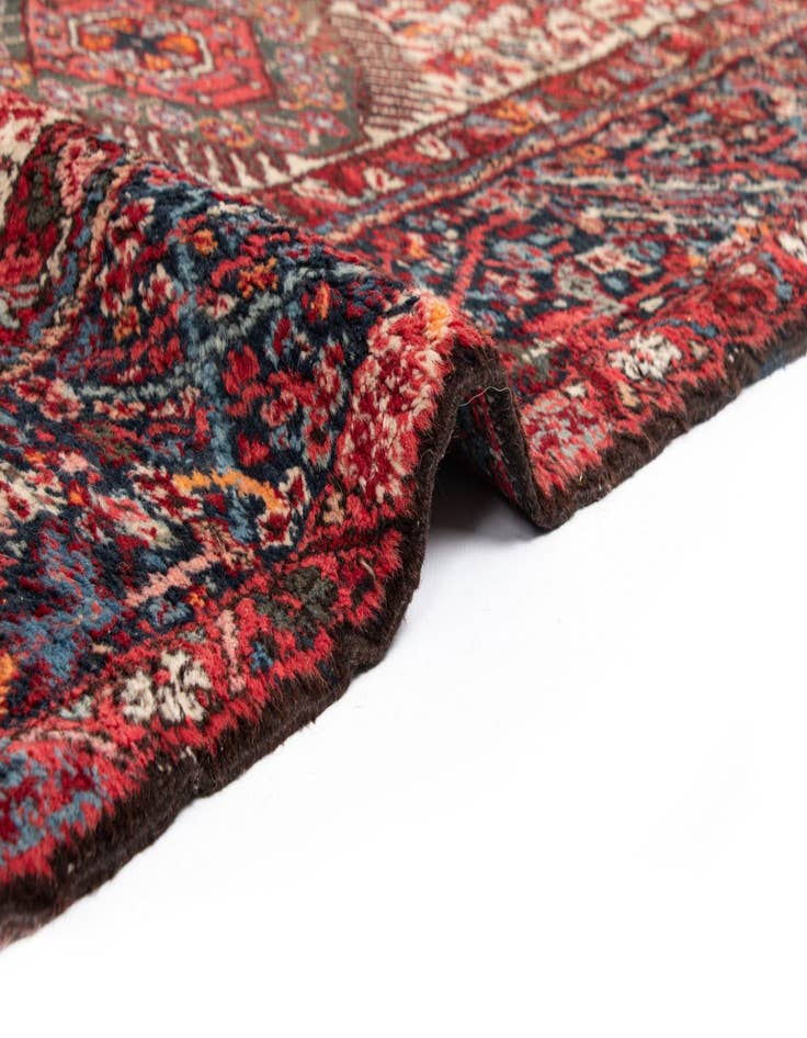 Detail image of  7' 10 x 11' 2 Heriz Wool Rug