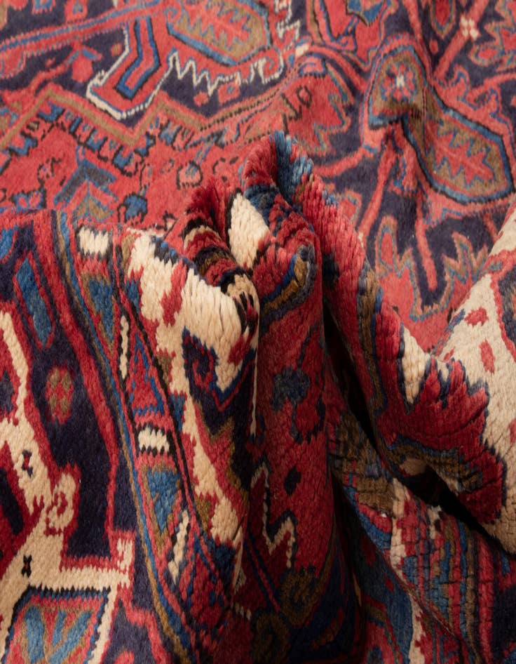 Detail image of  9' 8 x 12' 6 Heriz Wool Rug