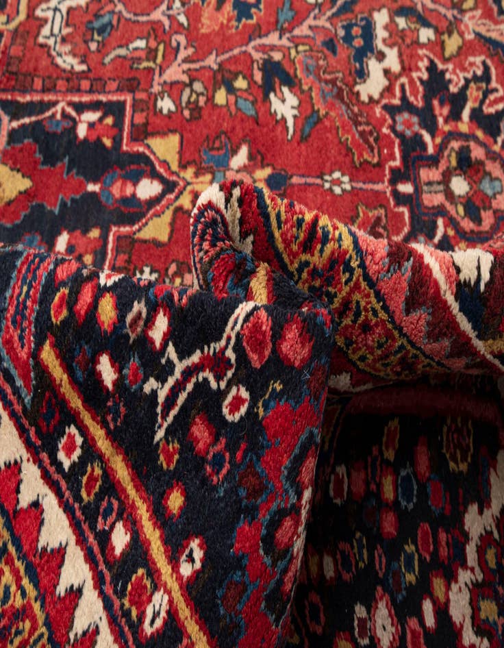 Detail image of  10' x 13' 7 Heriz Wool Rug