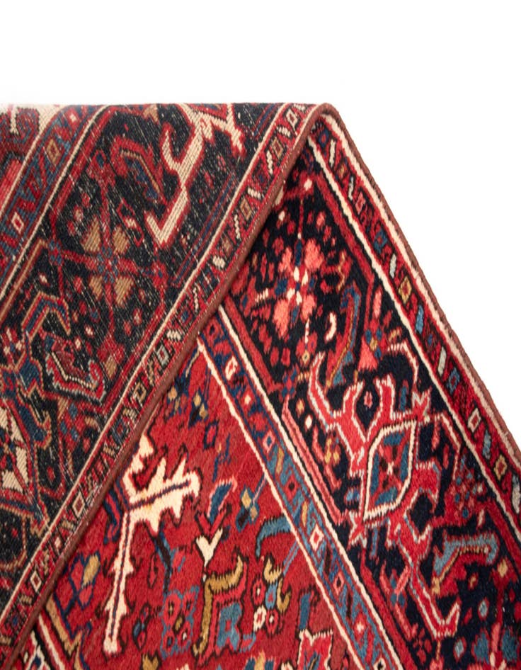 Detail image of  7' 5 x 10' 5 Heriz Wool Rug