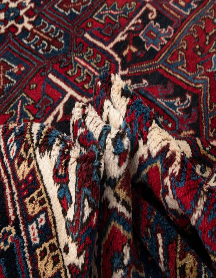 Detail image of  8' 8 x 11' 2 Heriz Wool Rug