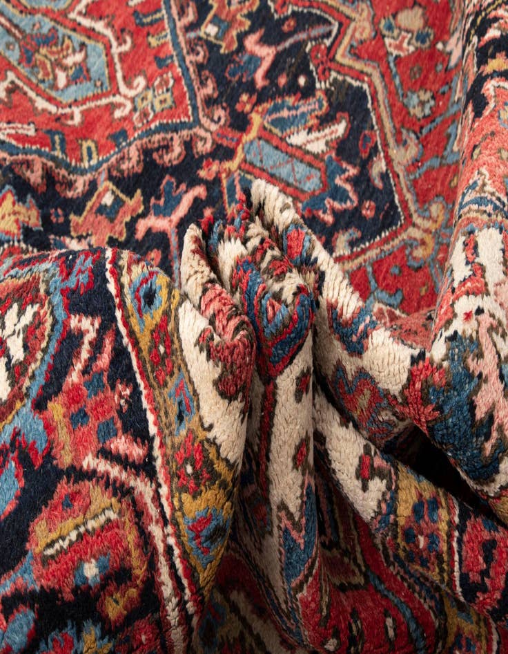 Detail image of  8' 2 x 10' 10 Heriz Wool Rug
