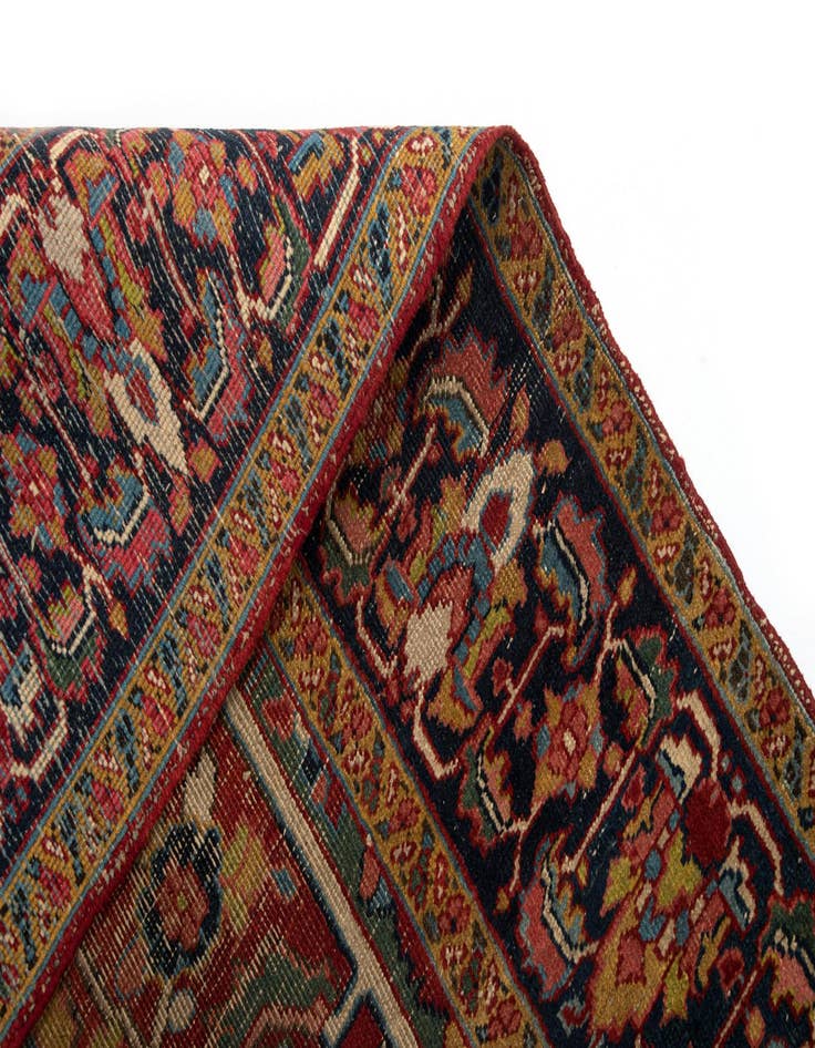 Detail image of  6' 9 x 9' 2 Heriz Wool Rug