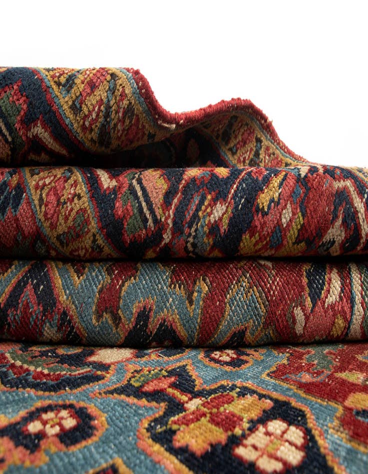 Detail image of  6' 9 x 9' 2 Heriz Wool Rug