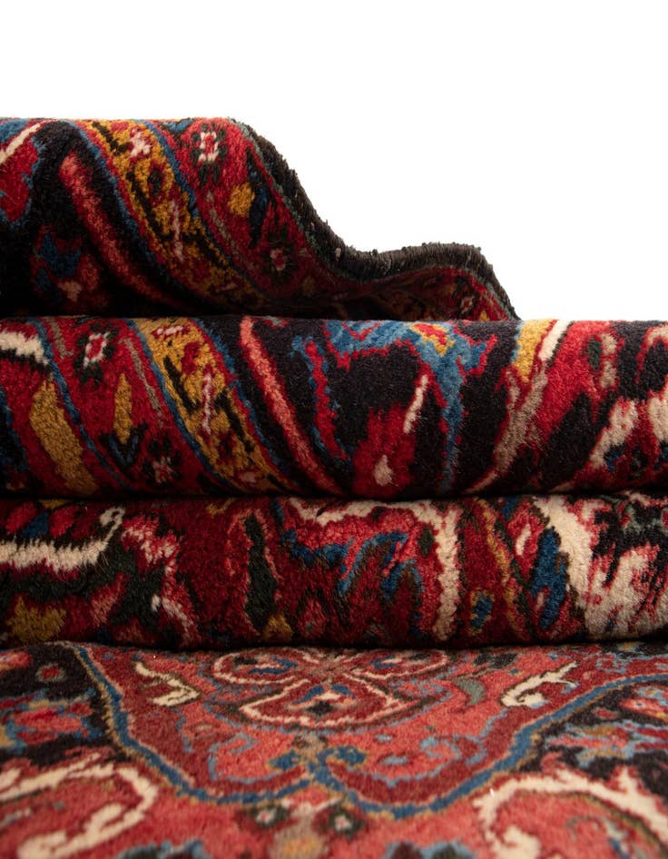 Detail image of  9' 8 x 12' 8 Heriz Wool Rug