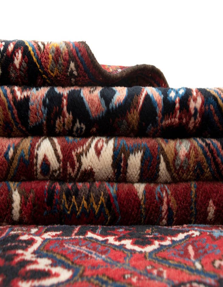 Detail image of  8' 2 x 11' 8  Hand Knotted Heriz Persian Wool Rug