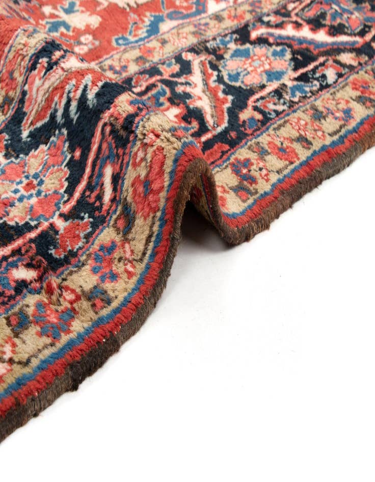 Detail image of  8' 6 x 11' 10  Hand Knotted Heriz Persian Wool Rug