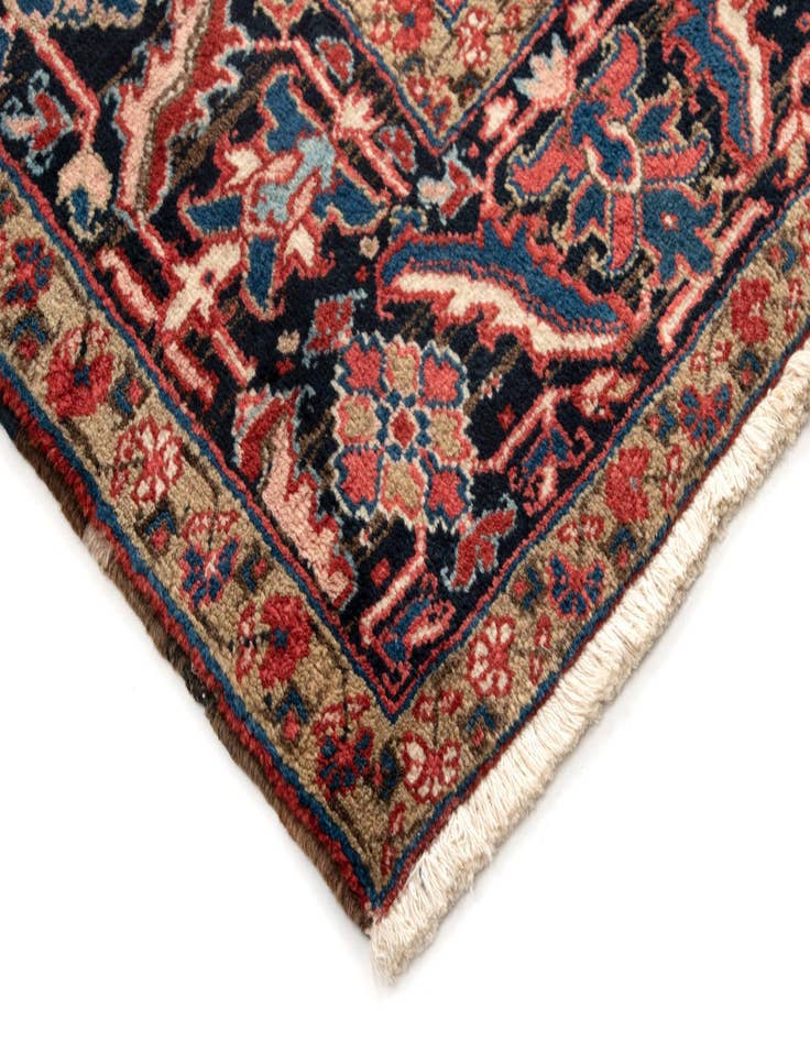 Detail image of  8' 6 x 11' 10  Hand Knotted Heriz Persian Wool Rug