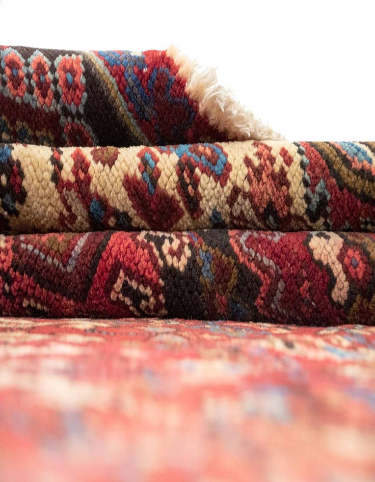 Detail image of  8' 11 x 11' 6  Hand Knotted Heriz Persian Wool Rug