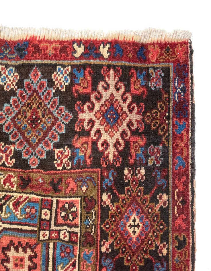 Detail image of  8' 11 x 11' 6  Hand Knotted Heriz Persian Wool Rug