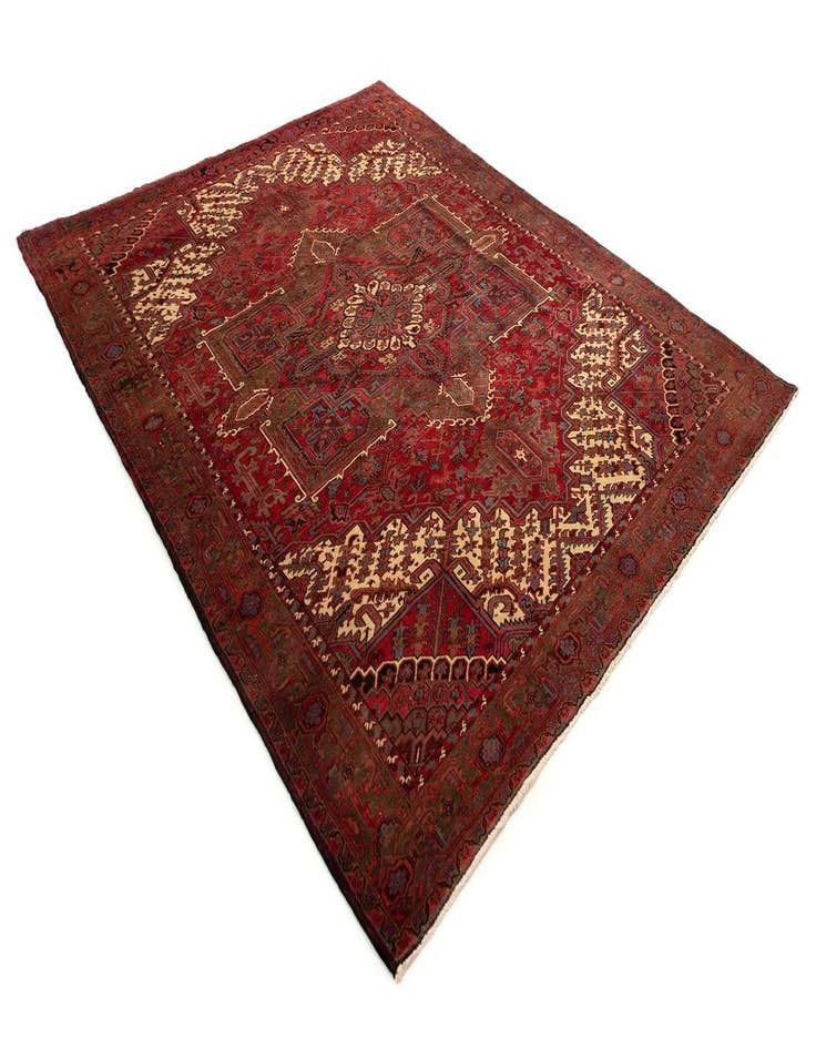 Detail image of  10' 3 x 12' 2  Hand Knotted Heriz Persian Wool Rug