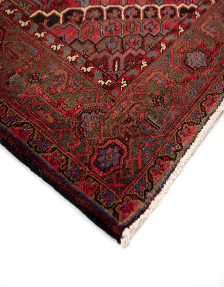 Detail image of  10' 3 x 12' 2  Hand Knotted Heriz Persian Wool Rug