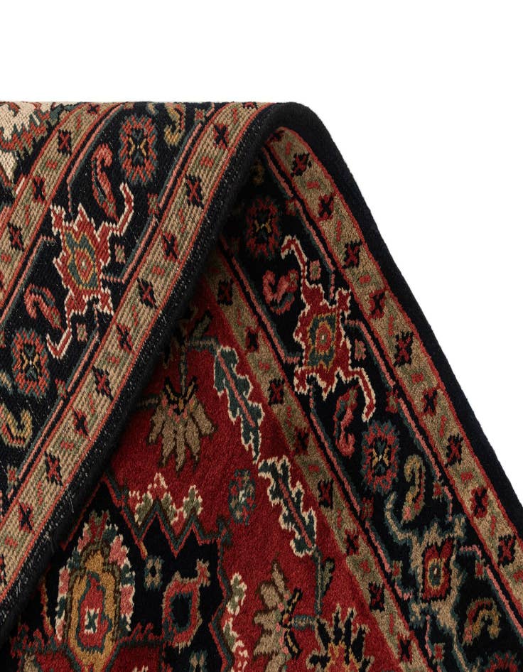 Detail image of  4' 1 x 5' 10  Hand Knotted Heriz Wool Rug