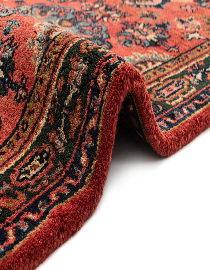 Detail image of  3' 2 x 5' 5  Hand Knotted Heriz Wool Rug